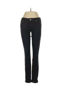 PAIGE Skyline Straight Leg Jeans in Black Shadow Size 27